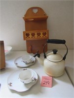 Teapot, Dishes, Wall Rack