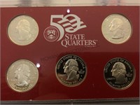 2004 U.S. MINT STATE QUARTERS SILVER PROOF SET