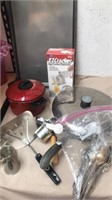 Pots and pan’s, cookie sheet, egg separator, and