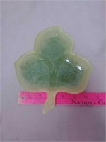 Decorative glass leaf dish