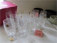 12 German Lead Crystal Tea Glasses