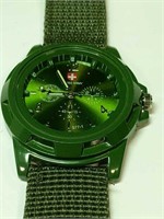Green Swiss army Watch