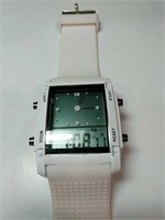 White Digital Watch