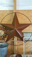 Large iron star decor