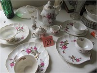 Napco Party Tea Set & Vase