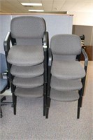 7 Gray Receiver Chairs