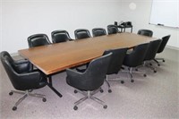 Conference Table with 12 Chairs (Table 14' x 4')