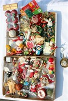 2 Box Tops Full of Christmas Ornaments New/Vintage
