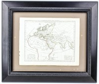 Amazing Antique Framed Map