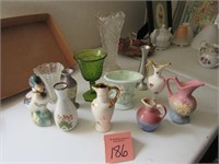 Collection of Vases & a Duck