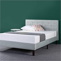 Zinus Full Upholstered Platform Bed $191 Retail