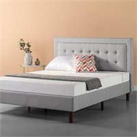 Zinus Upholstered Platform Bed Queen $229 Ret