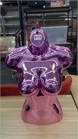 Pink Holographic Upper Body Mannequin