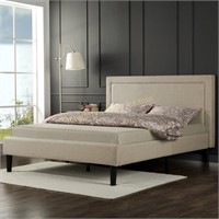 Upholstered Platform Bed Queen $258 Retail
