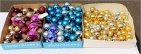 3 Box Tops Filled W Colored Ball Ornaments
