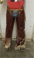 Western Leather Chaps- Good Condition