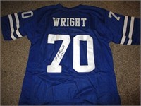 RAYFIELD WRIGHT AUTOGRAPHED JERSEY