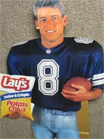 6' TROY AIKMAN LAYS CARDBOARD DISPLAY