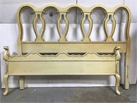 French provincial headboard and footboard