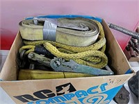 Box of heavy duty ratchet straps