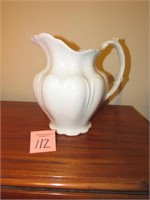 Vintage White Pitcher