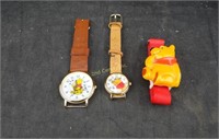 3 Winnie The Pooh Watches Timex Lorus Sears