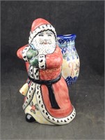 Boleslawiec Santa Claus Polish Pottery 8" Vena