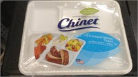 150ct- Chinet Compartment Trays 103/8 x 83/8