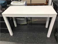 White Desk With Two Pull Out Drawers