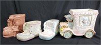 Vintage baby nursery pottery