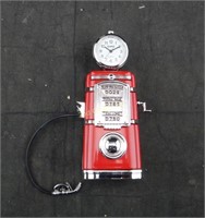 Ganz Gas Station Pump Small Desk Clock