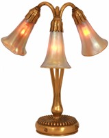 Tiffany Studios 3 Light Lily Lamp