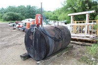 Round Fuel Barrel w/Pump & Hose