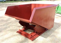 Red Metal Forklift Dumpster, 54"x62"