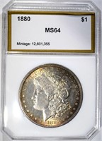 1880 MORGAN DOLLAR, PCI CH/GEM BU