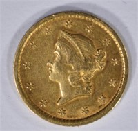 1852-O $1 DOLLAR GOLD LIBERTY  AU