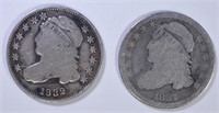 1837 AG & 1832 FINE CAPPED BUST DIMES