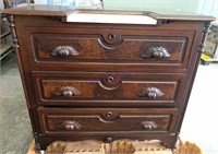Chest Of 3 Drawers With Stone Insert