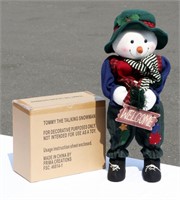 NIB Tommy The Talking Snowman in Box