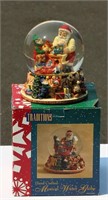 Hand Crafted Santa Musical Snow Globe in Box