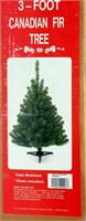 New Unopened Box 3' Canadian Fir Christmas Tree