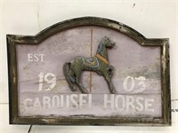 Carousel Horse vintage sign