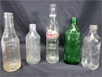 Vintage pop bottle collection