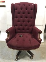Vintage burgundy executive chair