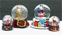4 Santa Snow Globes 2 Are Music Boxes Too