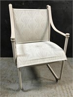 White patio chair