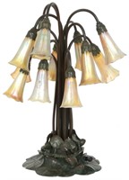 Tiffany Studios 12 Light Lily Table Lamp