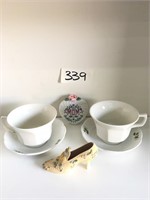 Set Of Ceramic Real English Adams Tea Cups And