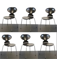 Danish Modern Arne Jacobsen Ant Chairs, 6