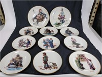 Lot of Norman Rockwell plates